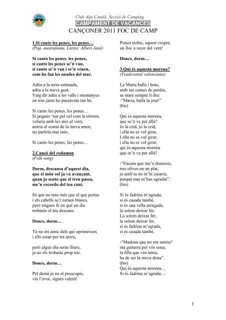Camins Sopa De Cabra Acords