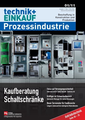 Ausgabe 1 / 2011 – Sonderheft Prozessindustrie - technik + EINKAUF
