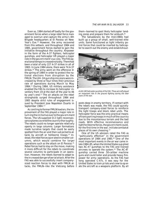 The Air War in El Salvador - Air and Space Power Journal