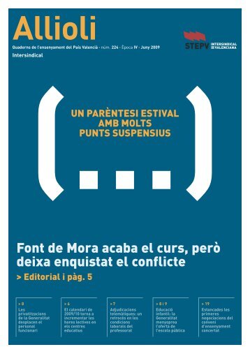 Font de Mora acaba el curs, però deixa enquistat el conflicte