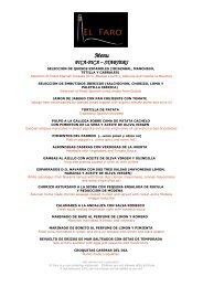 Menu PICA-PICA – STARTERS - City Eating