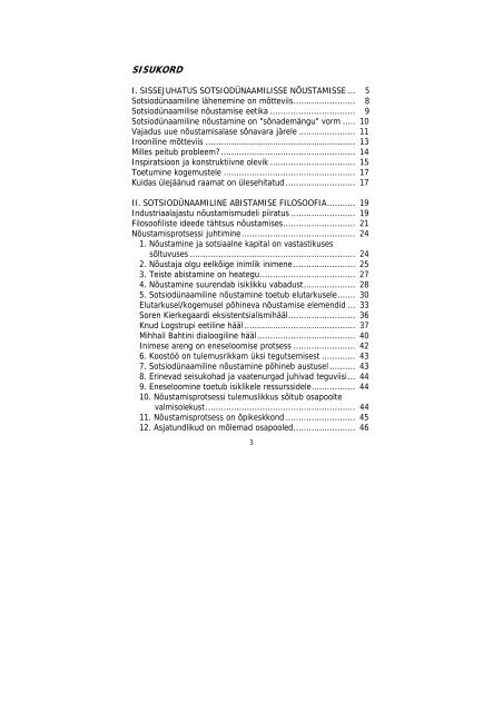 Peavy, R. V. Sotsiodünaamiline nõustamine, 2002 (pdf) - Rajaleidja