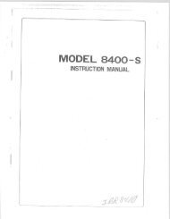 model 8400 s - Riccar