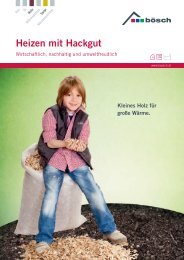 Heizen mit Hackgut