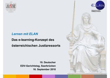 Lernen mit ELAN Das e-learning-Konzept des österreichischen ...