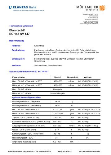 Elan-tech® EC 147 /W 147 - Mühlmeier GmbH