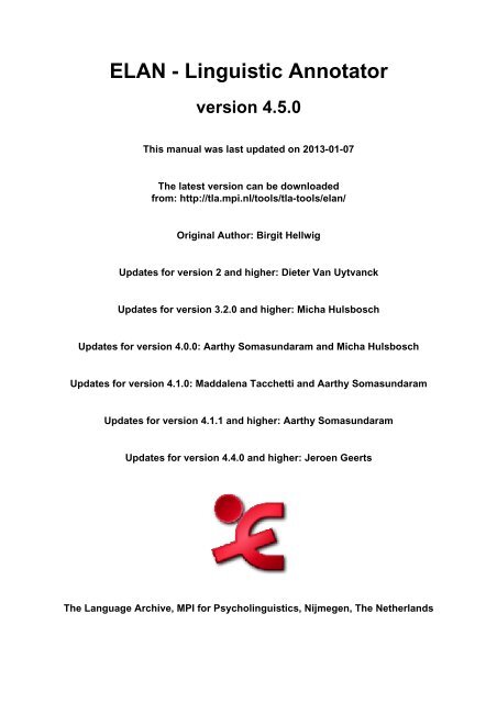 ELAN 6.9.0 full