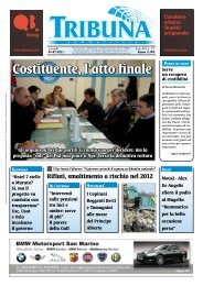 Costituente, l'atto finale - LA TRIBUNA SAMMARINESE