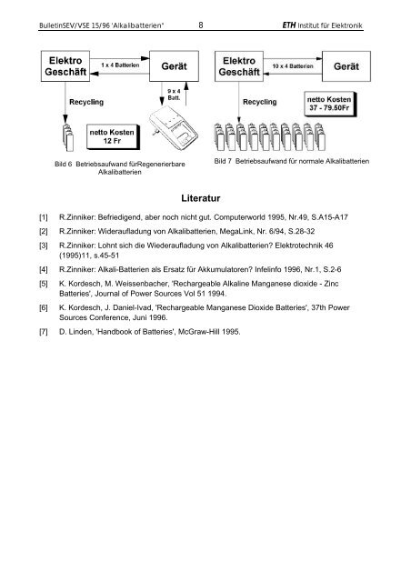 Regenerierung von Alkalibatterien Sie ist ökologisch und