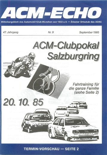 ACM-Clubpokal Salzburgring - ACM Automobilclub München von ...