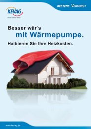 mit Wärmepumpe. - Kevag