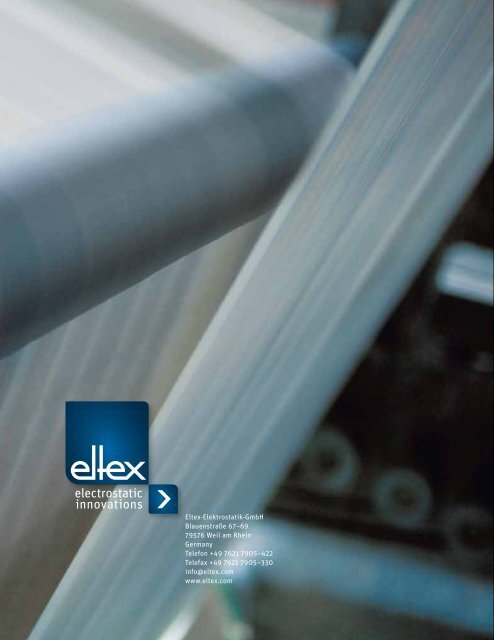 Elektrostatische Systeme Grundlagen und Anwendungen - Eltex