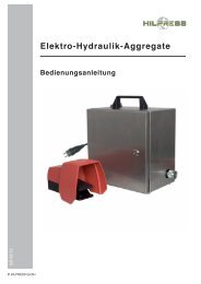 Anleitung Elektro Hydraulik - Hilpress GmbH
