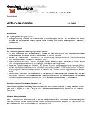 Amtliche Nachrichten - Gemeinde Neuenkirch