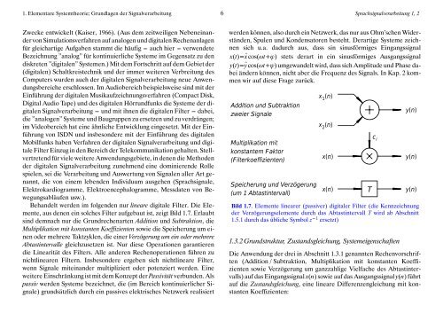 Grundlagen der Signalverarbeitung - Arbeitsbereich Sprache und ...