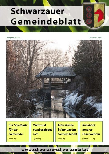 Gemeindeblatt.Schwarzau.2012-3 - Schwarzau im Schwarzautal