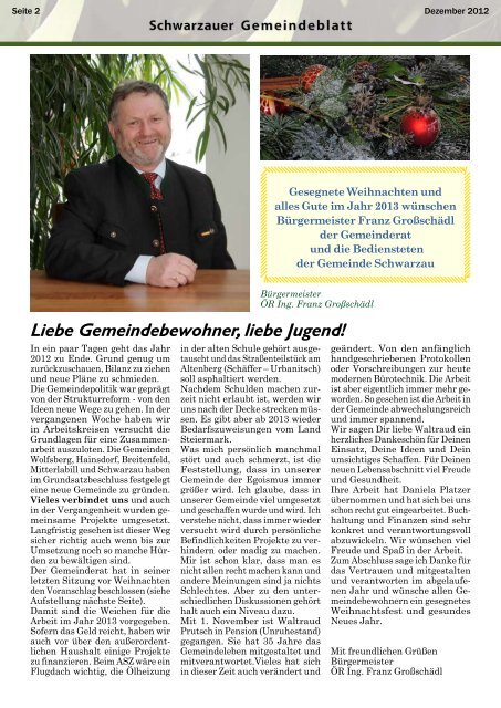 Gemeindeblatt.Schwarzau.2012-3 - Schwarzau im Schwarzautal