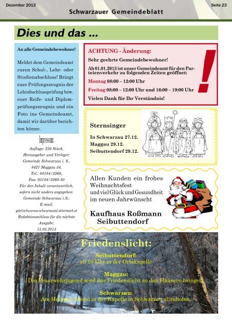 Gemeindeblatt.Schwarzau.2012-3 - Schwarzau im Schwarzautal