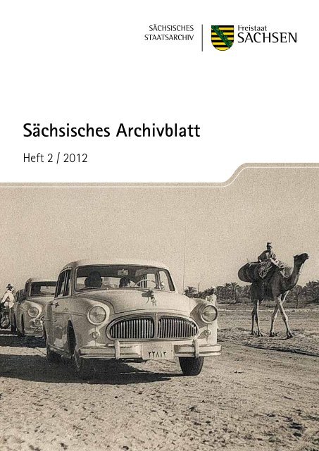 Sächsisches Archivblatt - Archivwesen - Freistaat Sachsen