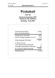 Wahlkreis 13: Bezirk Pfäffikon (PDF, 1 MB) - Kanton Zürich