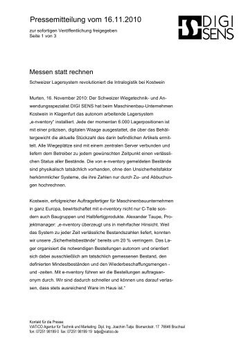 Pressemitteilung vom 16.11.