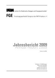 Jahresbericht 2009 - FGE - RWTH Aachen University