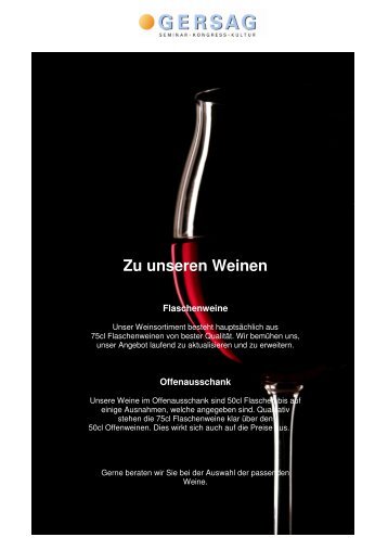 Zu unseren Weinen