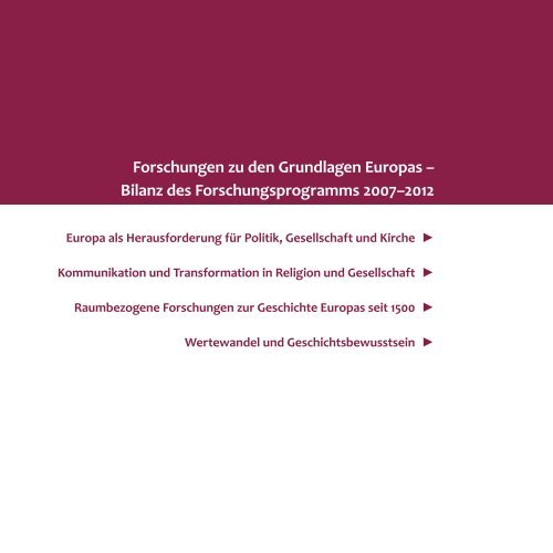 Jahresbericht 2012 (PDF) - Institut für Europäische Geschichte der ...