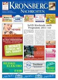 Ausgabe lesen - Kronsberg Nachrichten