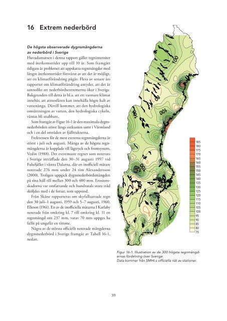 Regnintensitet i Sverige – en klimatologisk analys