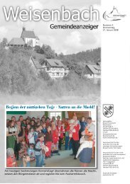 (Gemeindeanzeiger (05/08) - weisenbach.de