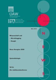 Microblogging und die Wissenschaft - Österreichische Akademie der ...