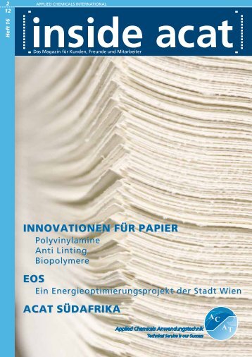 INNOVATIONEN FÜR PAPIER EOS ACAT SÜDAFRIKA - Applied ...