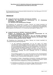 Beschlüsse der 26. GV am 03.07.2012 - Gemeinde Nuthe-Urstromtal