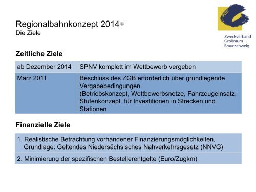 Das Regionalbahnkonzept 2014+ - Zweckverband Grossraum ...