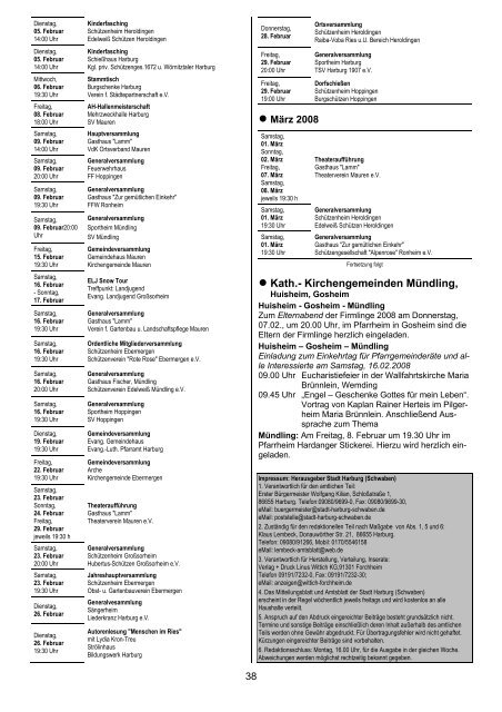 Amtliche Mitteilungen zu den Kommunalwahlen 2008 ... - Harburg