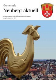 NEUBERG aktuell, Ausgabe 09/2011 - Gemeinde Neuberg
