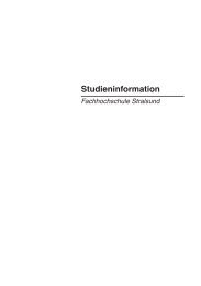 Studieninformation - Fachhochschule Stralsund