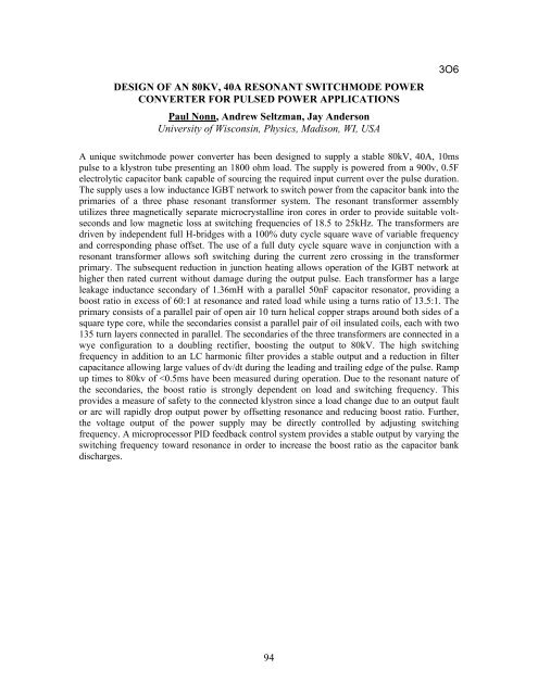 BOOK OF ABSTRACTS 2012 International - Ness Engineering, Inc.