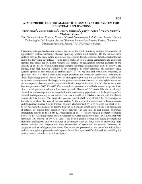 BOOK OF ABSTRACTS 2012 International - Ness Engineering, Inc.