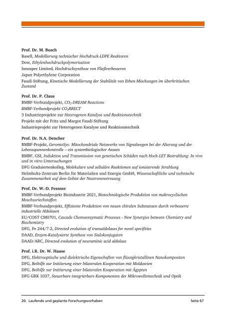 Forschungsbericht 2010 - Fachbereich Chemie