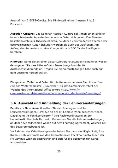 Handbuch für Austauschstudierende.pdf - FH Campus Wien