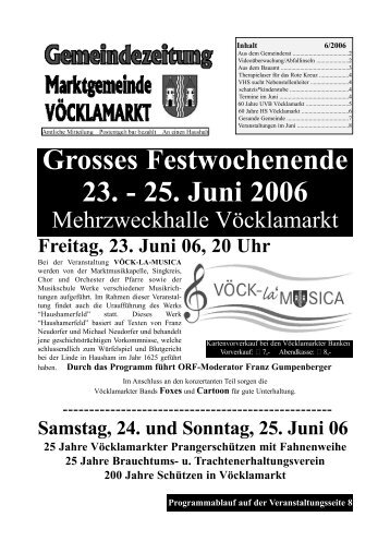 Gemeindezeitung Juni 2006 - Vöcklamarkt