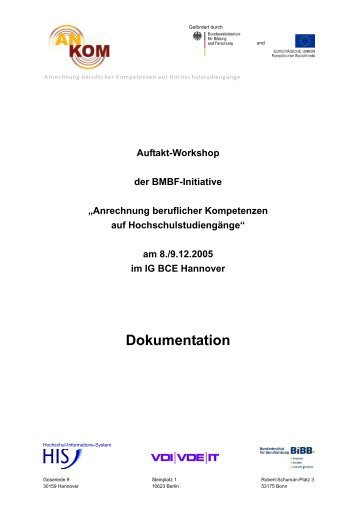 Auftakt-Workshop der BMBF-Initiative „Anrechnung beruflicher