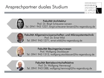 Ansprechpartner duales Studium