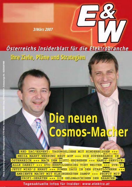 Die neuen Cosmos-Macher Die neuen Cosmos-Macher - E&W