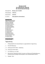Niederschrift zur öffentlichen Sitzung der ... - Mattsee
