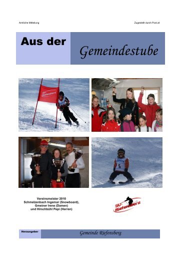 Ausgabe 1/2010 - Riefensberg