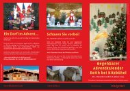 Begehbarer Adventkalender Reith bei Kitzbühel Ein Dorf im Advent ...