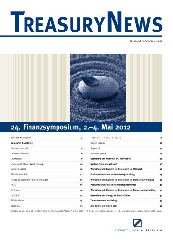 24. Finanzsymposium, 2.–4. Mai 2012 - Schwabe, Ley & Greiner